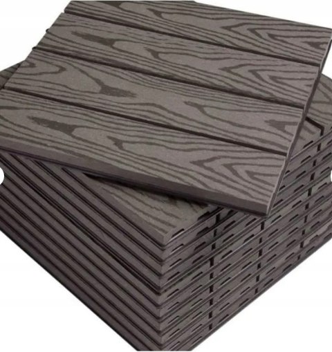 Płytki panele tarasowe tarasowe WPC Woltu kolor kawy 22 sztuki 2 m2
