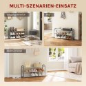 REGAŁ NA BUTY WOLTU 3 poziomy, 18.5D x 79W x 42.5H cm szary