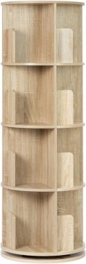REGAŁ NA KSIĄŻKI obrotowy Eugad 44 cm x 127,4 cm x 44 cm dąb jasny