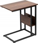 STOLIK POMOCNICZY kawowy nocny WOLTU 55x36x59,5cm ciemny buk