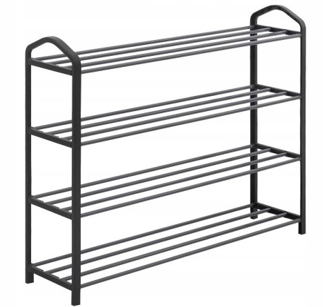 Szafka na buty Woltu 79 x 62 x 20 cm czarny