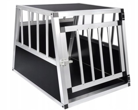 Transporter dla psa kota Woltu czarny uniwersalny 54 x 69 x 50 cm aluminium