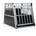 Transporter dla psa kota Woltu czarny uniwersalny 54 x 69 x 50 cm aluminium