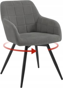 WOLTU KRZESŁO OBROTOWE JADALNIA KUCHNA SALON FOTEL METALOWE NOGI