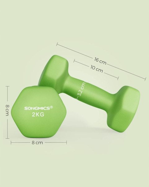 HANTLE neoprenowe Songmics 2x 2 kg 2 szt.