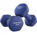 HANTLE powlekane/gumowane stałe Songmics 2 x 5 kg