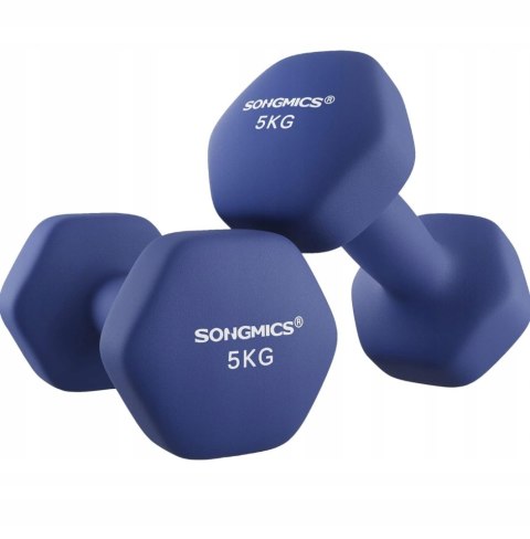 HANTLE powlekane/gumowane stałe Songmics 2 x 5 kg