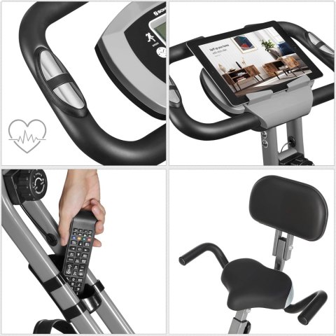 ROWER TRENINGOWY stacjonarny 70x41x113 cm Czarny-Szary