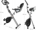 ROWER TRENINGOWY stacjonarny 70x41x113 cm Czarny-Szary