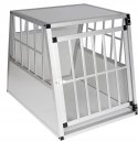 SKRZYNKA TRANSPORTOWA DLA PSÓW TRANSPORTER L 85x69x65 cm EUGAD aluminium