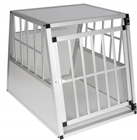 SKRZYNKA TRANSPORTOWA DLA PSÓW TRANSPORTER L 85x69x65 cm EUGAD aluminium