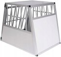 SKRZYNKA TRANSPORTOWA DLA PSÓW TRANSPORTER L 85x69x65 cm EUGAD aluminium