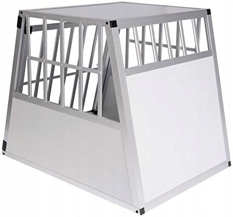 SKRZYNKA TRANSPORTOWA DLA PSÓW TRANSPORTER L 85x69x65 cm EUGAD aluminium