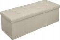 Skrzynia Woltu 110 x 37,5 x 38 cm 118l odcienie beżu