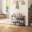Szafka na buty Woltu 79 x 62 x 20 cm czarny