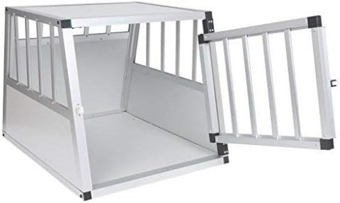 Transporter dla psa Eugad biały, srebrny S/M 69 cm x 54 cm 51 cm