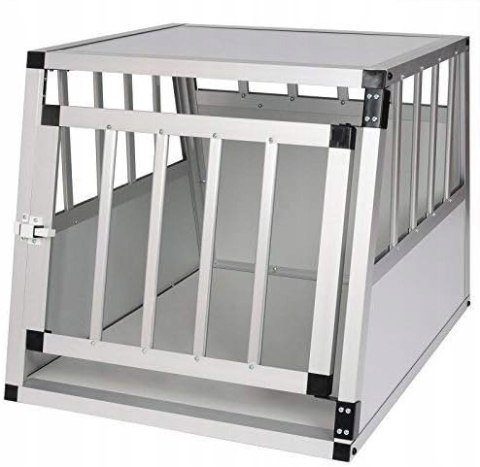 Transporter dla psa Eugad biały, srebrny S/M 69 cm x 54 cm 51 cm