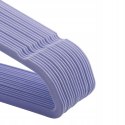 WIESZAKI NA UBRANIA 45x0,6x23,5 cm fioletowe zestaw 20szt.
