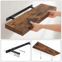 PÓŁKA WISZĄCA NA ŚCIANĘ LOFT RUSTYKALNA 80 x 20 cm
