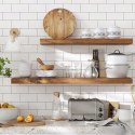 PÓŁKA WISZĄCA NA ŚCIANĘ LOFT RUSTYKALNA 80 x 20 cm