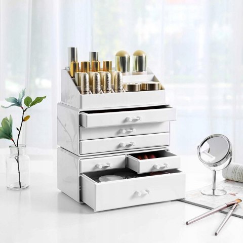 ORGANIZER SORTER NA KOSMETYKI BIŻUTERIĘ BIAŁY ORGANIZER SORTER NA KOSMETYKI BIŻUTERIĘ BIAŁY