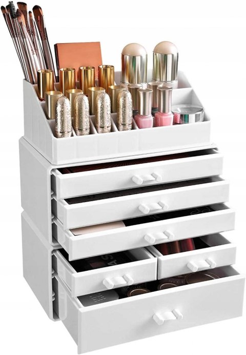 ORGANIZER SORTER NA KOSMETYKI BIŻUTERIĘ BIAŁY ORGANIZER SORTER NA KOSMETYKI BIŻUTERIĘ BIAŁY
